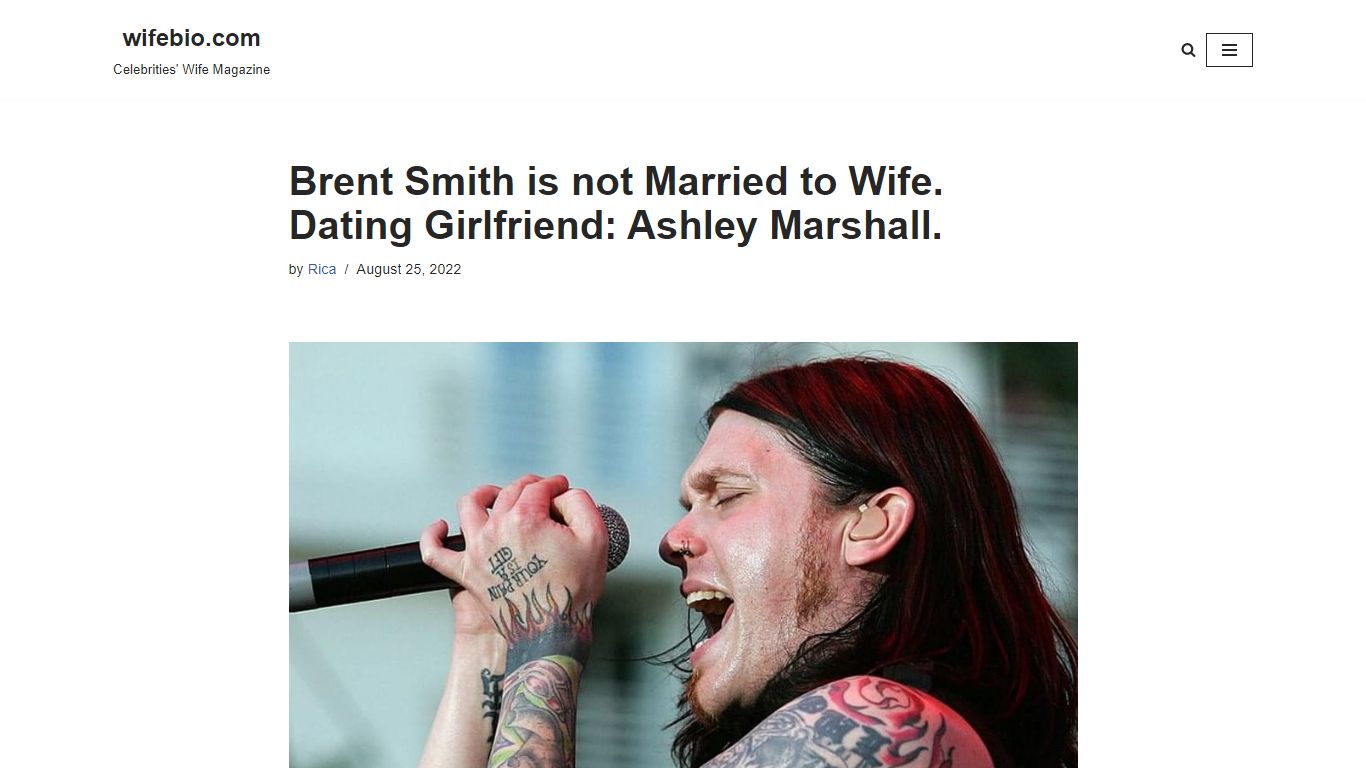 Brent Smith is not Married to Wife. Dating Girlfriend: Ashley Marshall ...