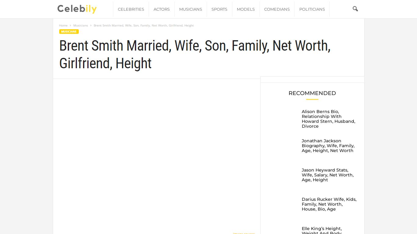 Brent Smith Married, Wife, Son, Family, Net Worth ... - Celebily